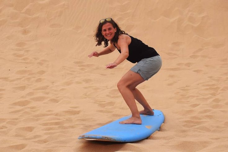 From Agadir: sandboarding tour
